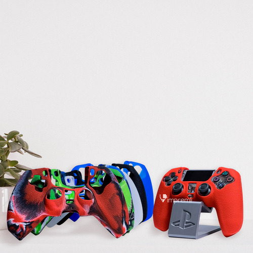Funda De Silicon Para Control Playstation Ps5 Impremli Color Verde Camo