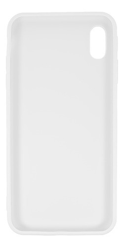 Capa Silicone Slim Flexível Compatível Com iPhone XS Max Cor Branco