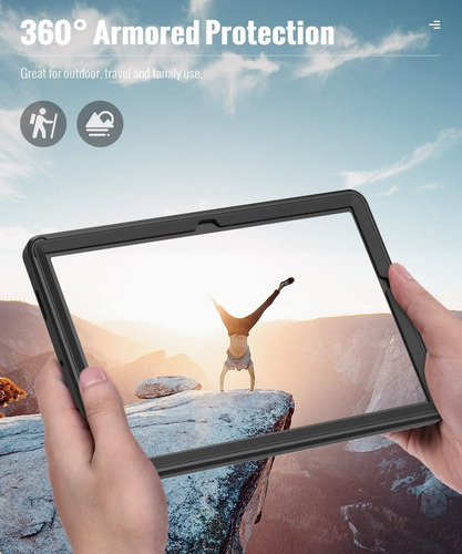 Moko Case Para Galaxy Tab A8 10.5 X200 X205 Protector 360°