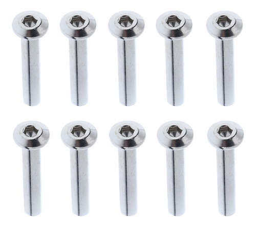 Imagen 3 de 4 de 10 Pcs De Tornillos Con Tuercas Suministros Reemplazable De
