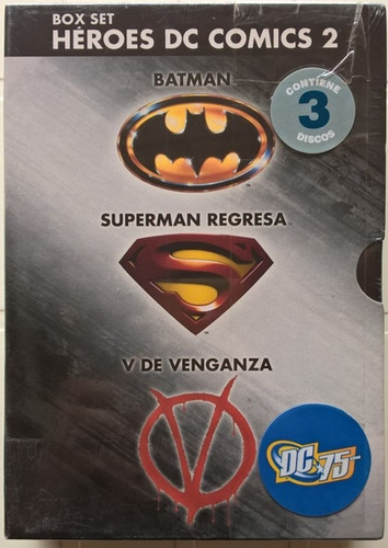 Box Set Héroes Dvd Dc Comics 2  Batman Superman V  Venganza 