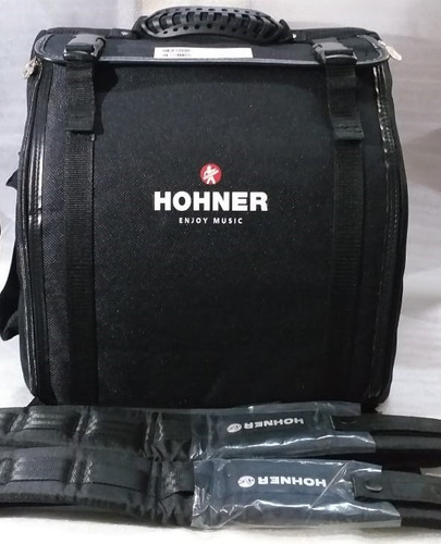 Acordeón A48441 Con Funda Hohner Compadre Diatónico Fa Rojo