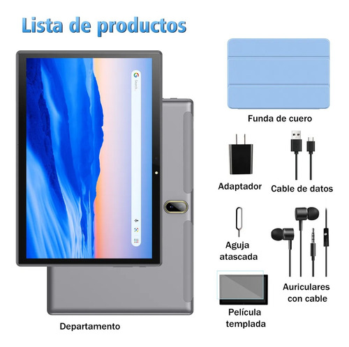 Tablet 10.1'' Pad Hd Android 4+128 Gb Memoria Dual Sim Wifi
