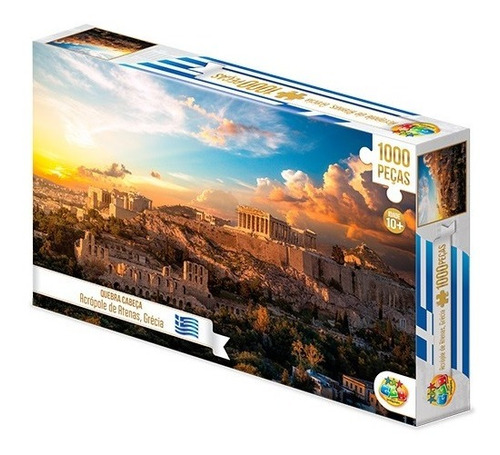 Jogo Quebra Cabeça Puzzle 1000 Peças Acrópole Atenas Grécia