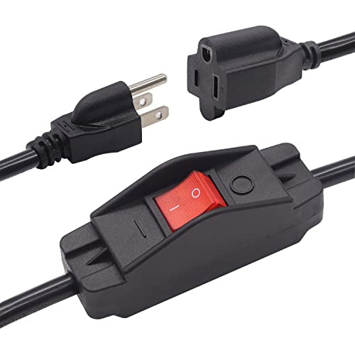 Cable De Extensión De 3 Puntas Interruptor De Encendid...