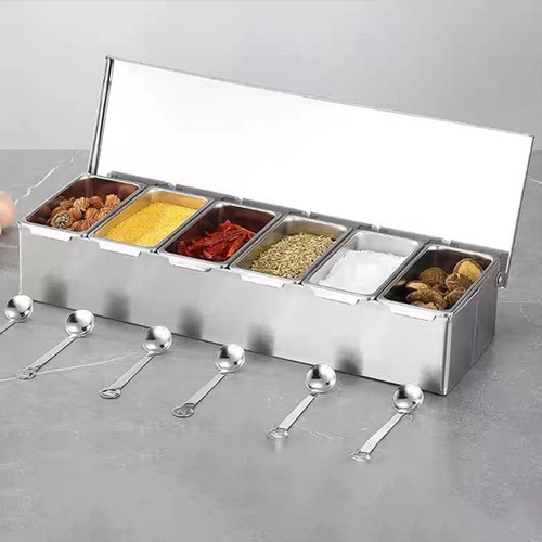 Ultra Asequible Tarro De Condimentos Con Tapa, Recipiente