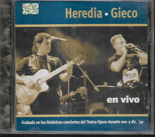 Victor Heredia Leon Gieco Album En Vivo Sello Emi Cd