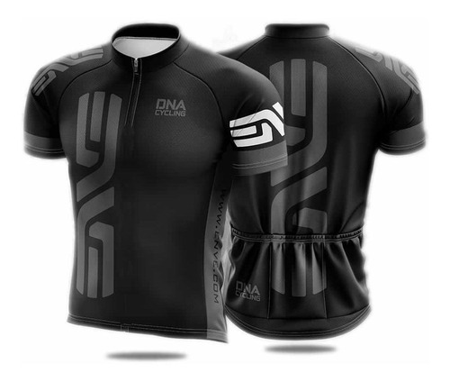 Camisa Befast Dna Cycling Preta Mtb Speed Bike Ciclismo