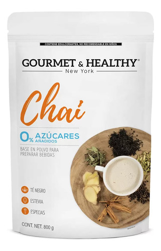 Gourmet & Healthy Chai 0% Azúcares Añadidos 800g