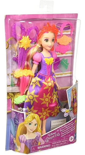 Muñeca Niña Rapunzel Corte Peinado Con Extensiones Hasbro