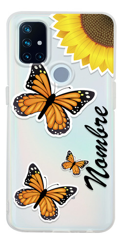 Funda Para Oneplus Mariposas Monarca Con Tu Nombre