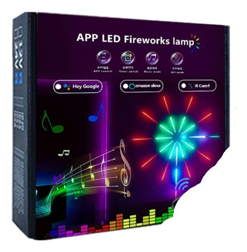 App Control Remoto Smart Fireworks Music Rhythm Luces Led