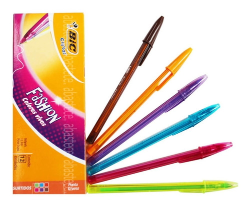 Esfero Bic Fashion Morado X12 Unidades