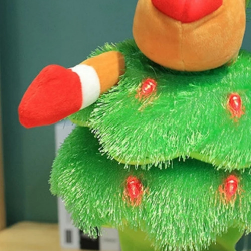 Muñeca Navideña Infantil Con Luces Y Música
