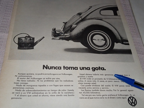 Póster Volkswagen Vocho 1969.