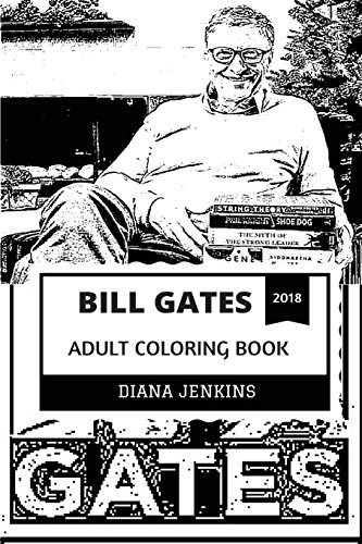 Bill Gates Adult Coloring Book Microsoft Founder And It Tech
