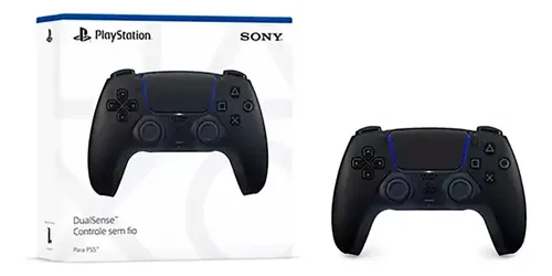 Controle joystick sem fio Sony PlayStation 5 DualSense midnight b...