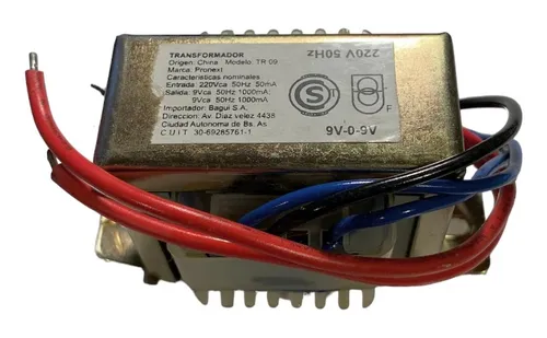 Transformador Trafo 9+9v 1a - 1000ma