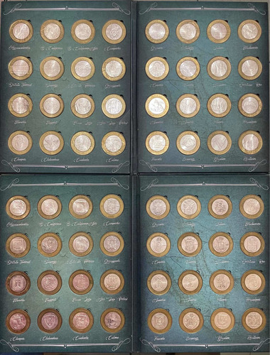 Colección Completa Monedas De 100 Pesos Los Estados!a Pagos! (Usado)