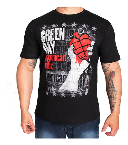 Camiseta Green Day American Idiot - Oficina Rock ®