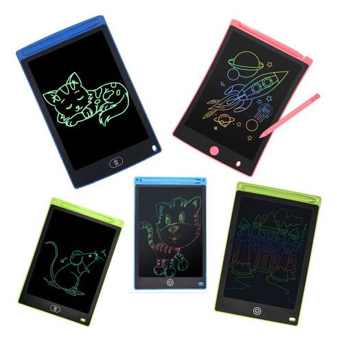Kit C/ 15 - Lousa Magica Infantil Digital Lcd Tablet 8.5cm