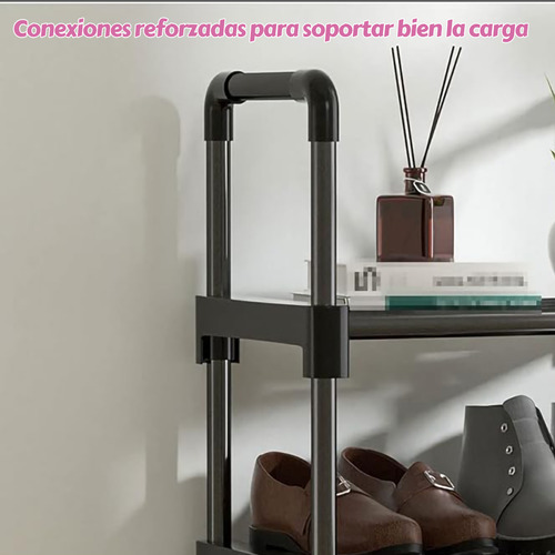 Estantería Para Zapatos De 4 Niveles De 2 Filas Para Princip