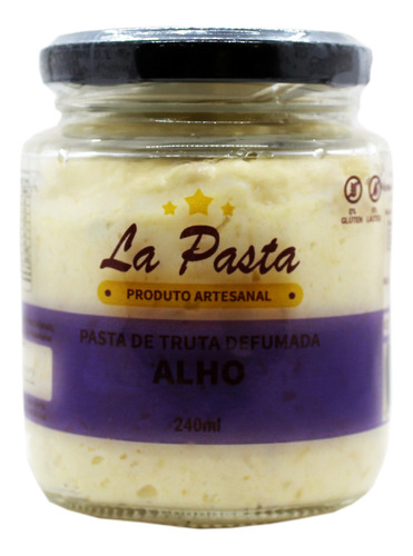 Pasta De Truta Defumada Com Alho Pote 240ml La Pasta