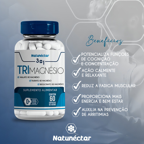 Trimagnesio 60 cápsulas - Natunectar