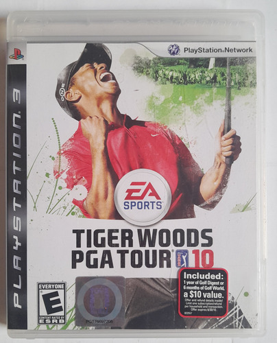 Jogo Tiger Woods Pga Tour 10 Original Ps3 Midia Fisica Cd.