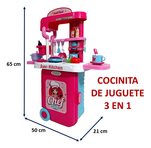 Cocina de juguete Eggy Toys 008-951A/2024 color rosa