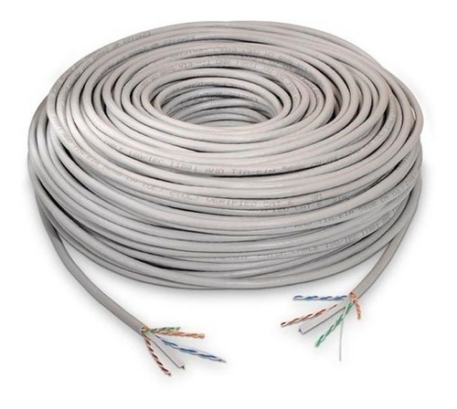 Cable Ethernet Utp Cat 6e Bobina 100 Metros Lan Tienda Mdj