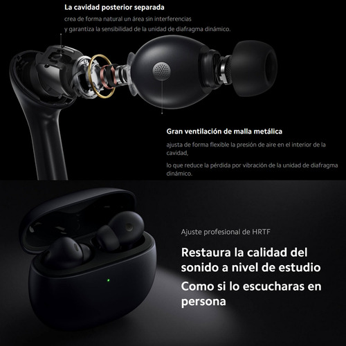 Xiaomi Buds 3 Auriculares In-ear Inalámbricos Anc Ip55, Blan