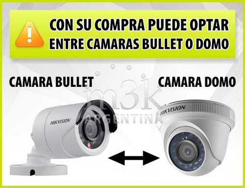 Imagen 2 de 10 de Kit Seguridad Hikvision Full Hd Dvr 8 + 4 Camaras Infrarrojas Bullet Exterior O Domo Interior + Ip Celular Cctv P2p