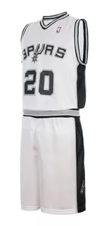 Conjunto Basket Infantil Spurs Nba Camisa Short Ginobili Cke