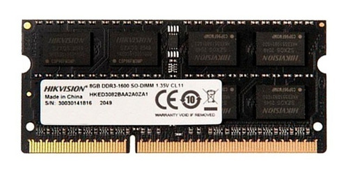 Memoria RAM color negro 8GB 1 Hikvision HKED3082BAA2A0ZA1