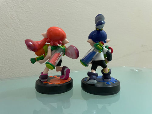 Amiibo Inkling Chica Y Chico Splatoon (Usado)