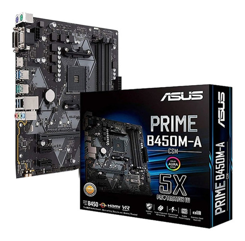 Motherboard Asus Prime B450m-a Csm Amd Am4