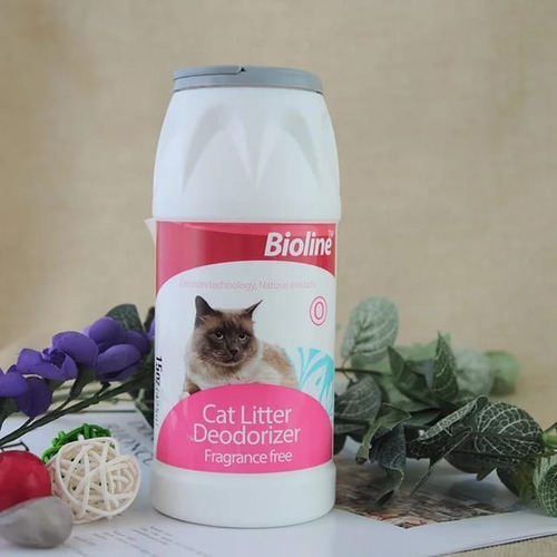 Talco Bioline Desodorizante Para Arena Sanitaria Gatos 425gr
