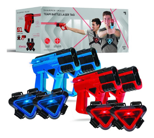 Juego De 4 Pistolas Laser Tag, Para 4 Jugadores