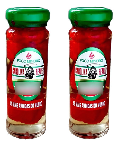 Kit Com 3 Conserva De Pimenta Carolina Reaper 70g 