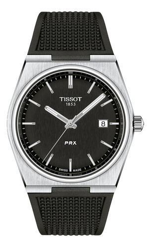 Reloj Hombre Tissot T137.410.17.051.00 Prx Color de la correa Negro Color del bisel Plateado Color del fondo Negro