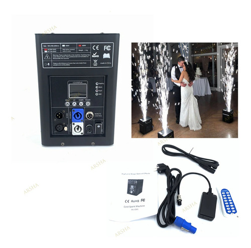 Maquina De Chispas Frías 600w Dmx O Control Inalámbrico Efec