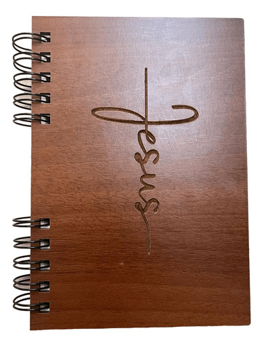 Cuaderno A5 Tapa Madera - Jesus