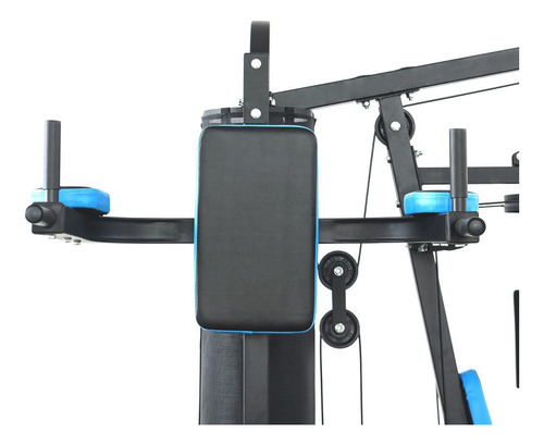 Multi Estação Academia De Musculação Podiumfit Me700 - 100kg Estrutura Preto Estofamento Preto