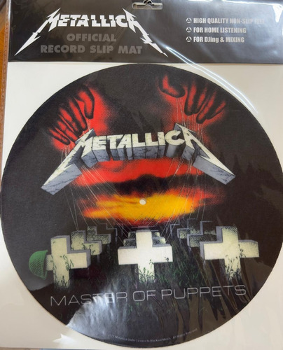 Slip Mat Metallica Master Of Pupper Nuevo Y Sellado