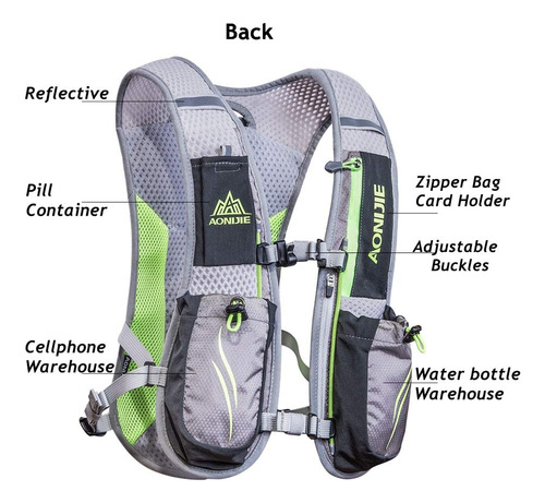 Aonijie - Paquetes De Hidratación De 5.5 L Para Trail Runnin
