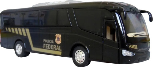 Miniatura Ônibus Polícia Federal - Em Metal 