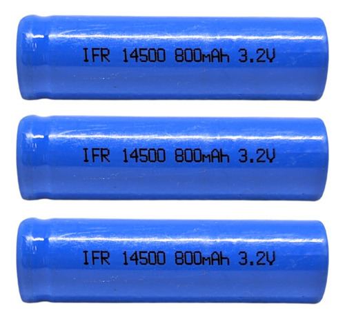 Kit 3 Baterias Ifr 14500 3.2v 800mah
