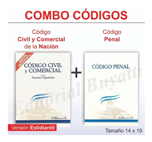 Libro Codigo Civil Y Comercial + Codigo Penal  Pocket