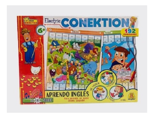 Juego De Mesa Electric Conektion Aprendo Ingles Implas